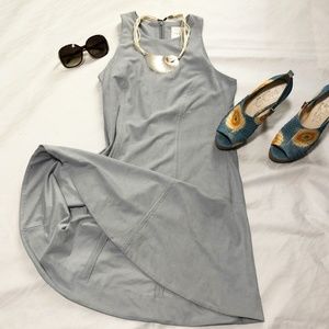 Lysse pale blue faux suede dress NWT